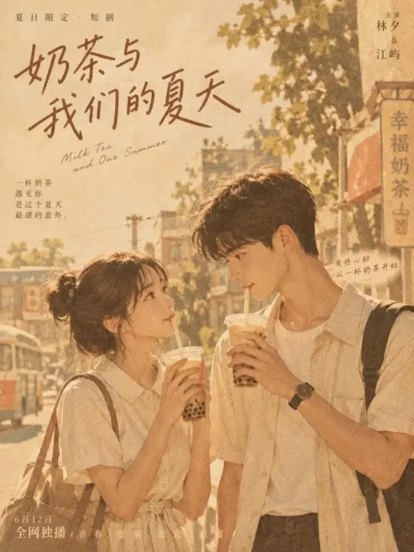 珍珠奶茶的夏天 短剧封面，都市题材，共 24 集